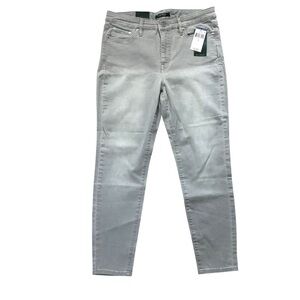 Lauren Ralph Lauren Premier Skinny Ankle Jeans Size 10 New With Tag Gray Gothic